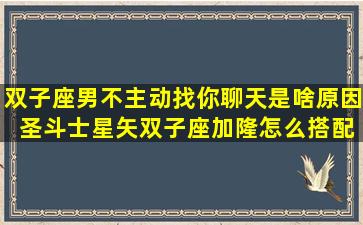 双子座男不主动找你聊天是啥原因 圣斗士星矢双子座加隆怎么搭配